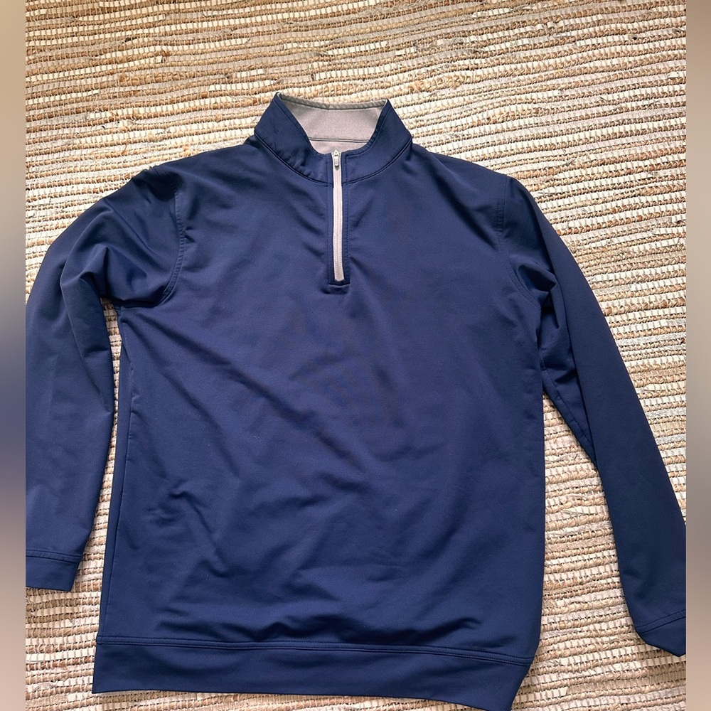 Peter Millar Navy Youth Quarter-Zip Pullover